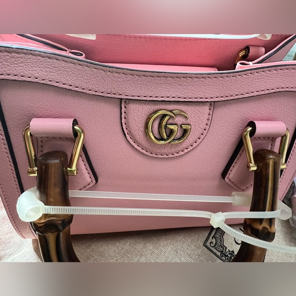 Brand new Authentic Gucci pink Diana mini tote bag - Picture 8 of 9